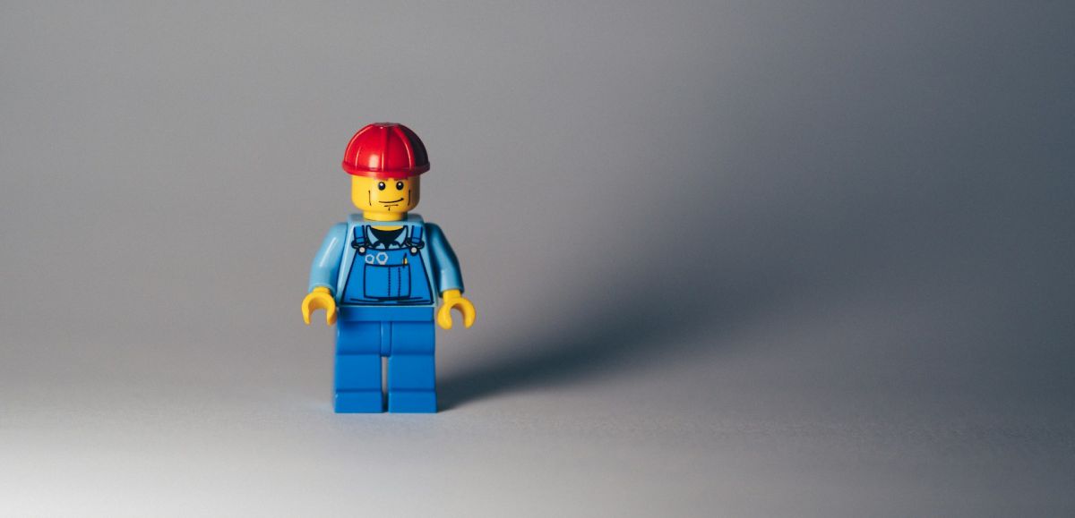 Lego construction worker